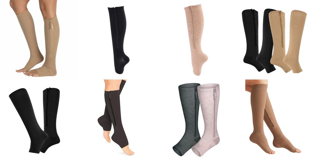 compression zip sock